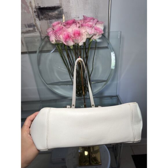 Coach Signature Buckle Brown and White Tote - Picture 8 of 8